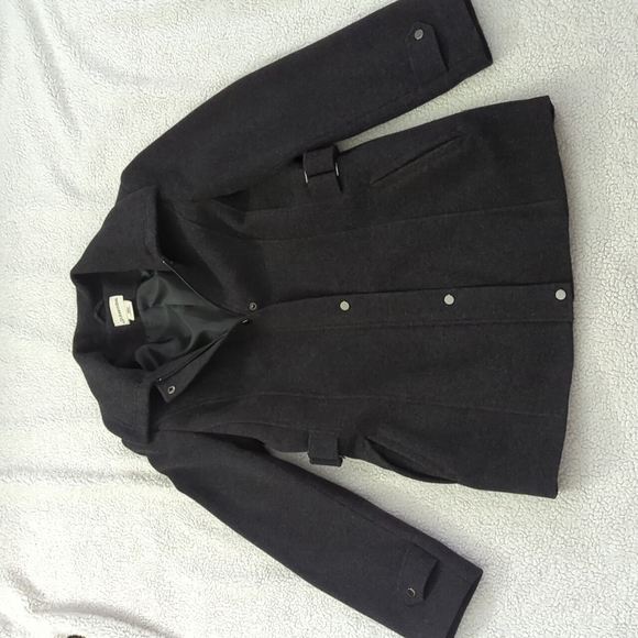 St. John's Bay Black Pea Coat Classic Design - Picture 6 of 16